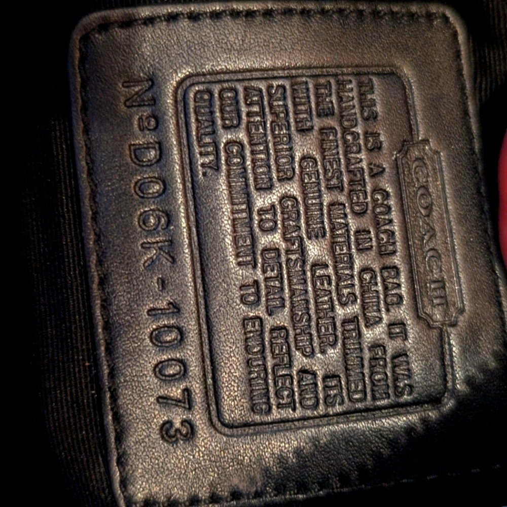 Coach Black Leather Bag
